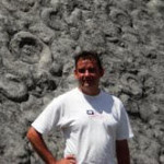 Famous Ammonite wall in Dignes-les-Bains