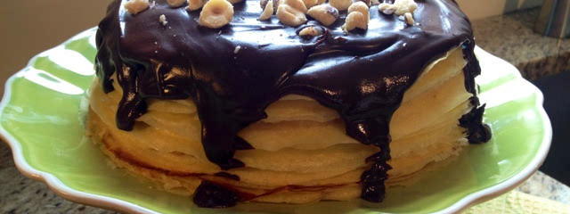 Chocolate Hazelnut Crêpe Cake recipe